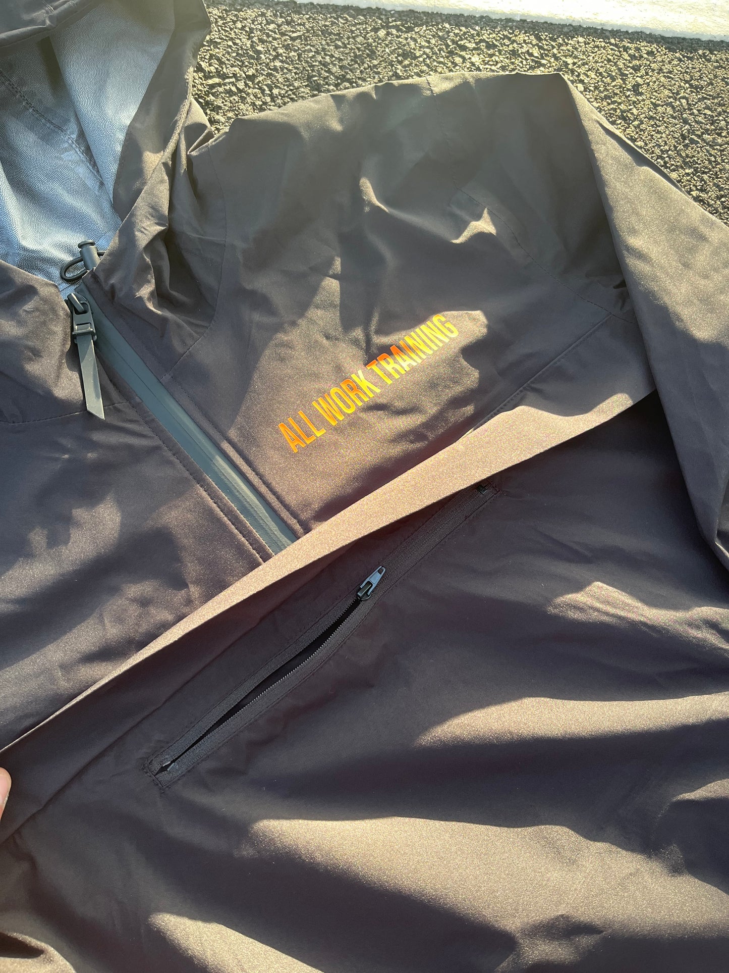ORANGE WIND-BREAKER JACKET