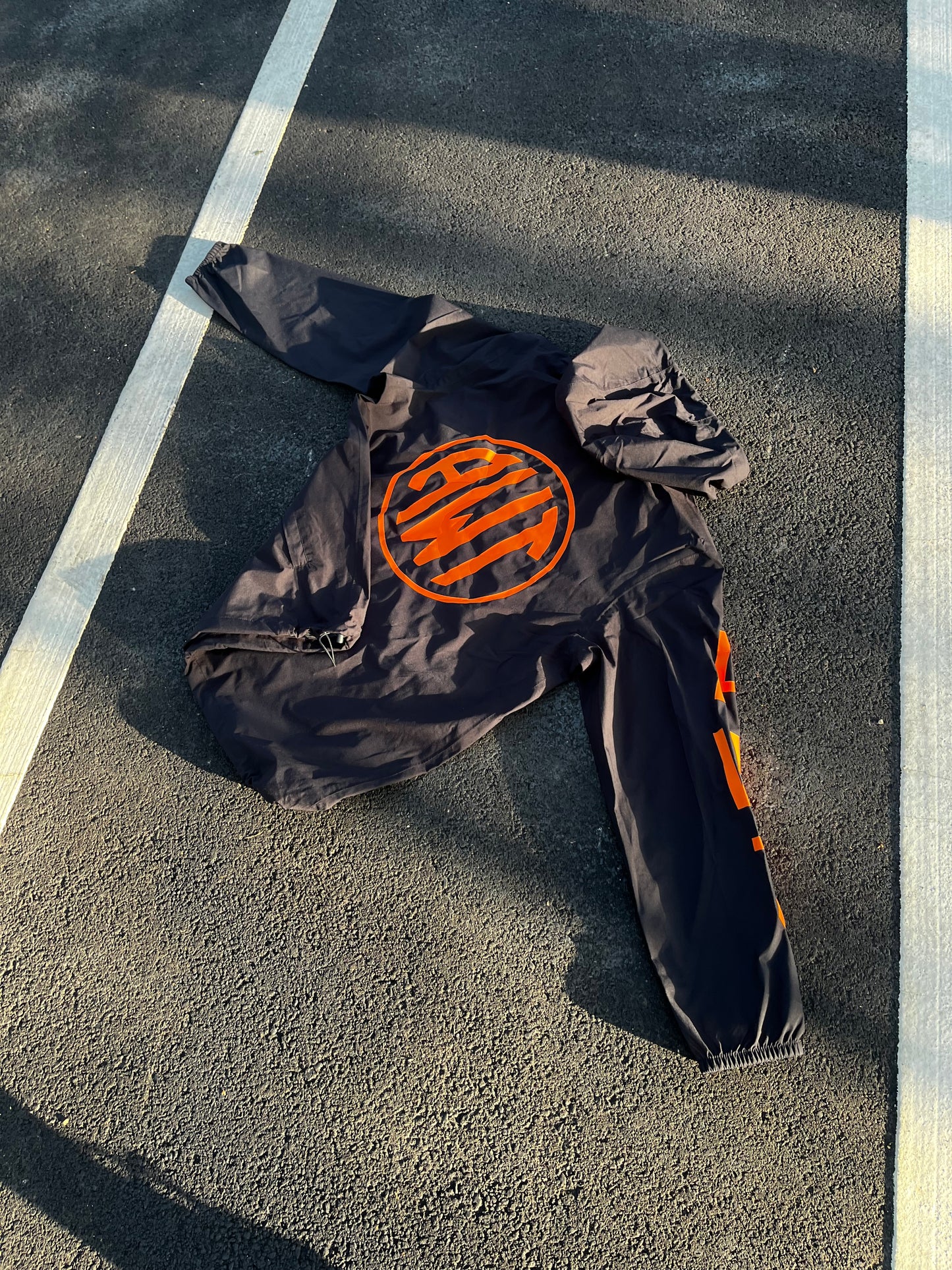 ORANGE WIND-BREAKER JACKET